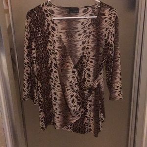 Animal print blouse
